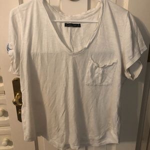 Abercrombie White V Neck